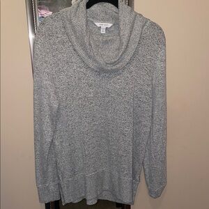 Nine West Heather Gray Cowl Neck Sweater